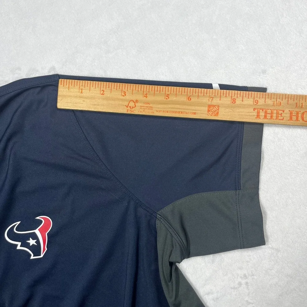 Nike Polo Shirt Mens XL Navy Blue Houston Texans NFL Dri-Fit‎ 849246-459